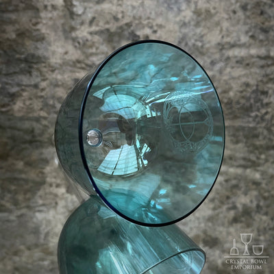 Aqua Aura Vesica Handle Bowl