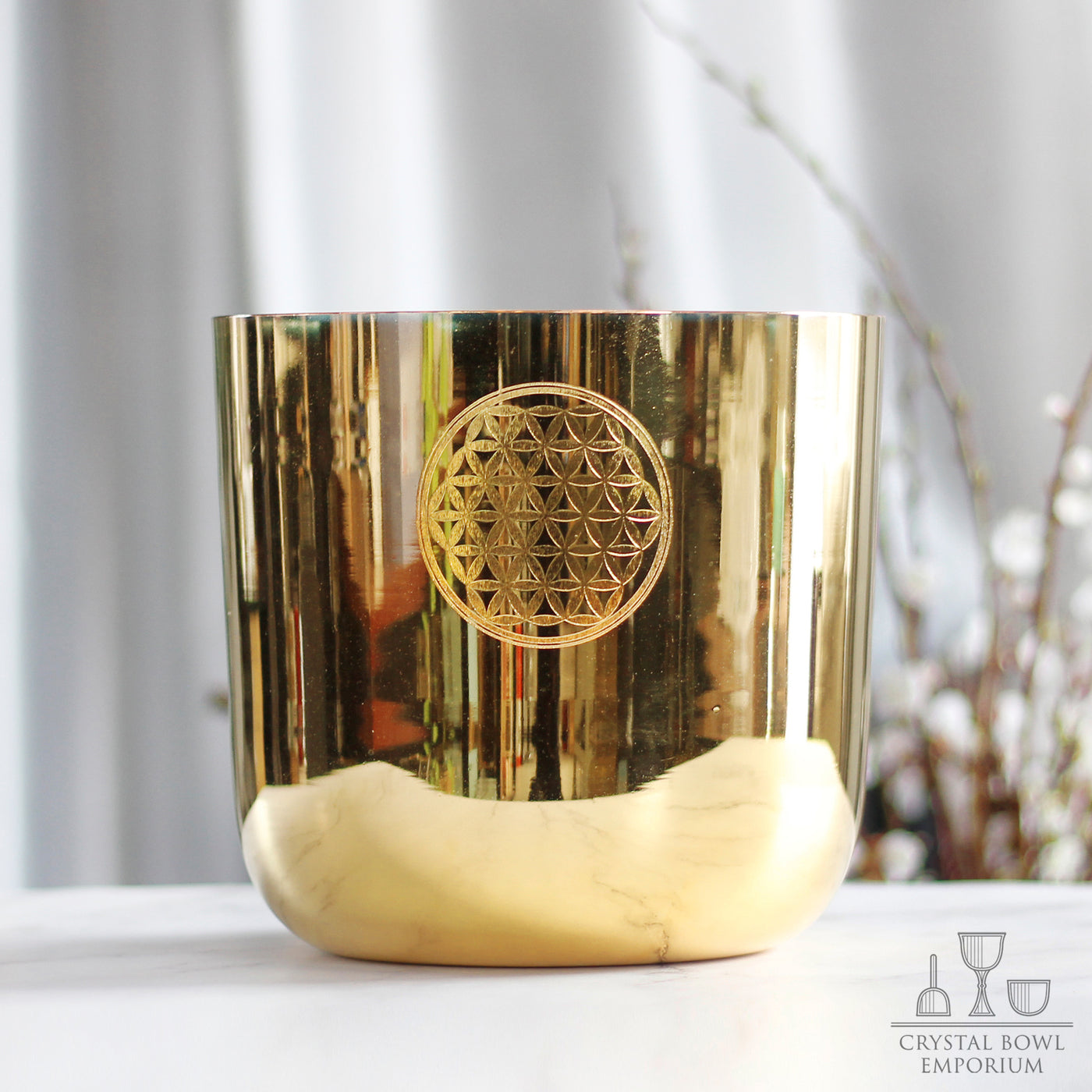 Gold Flower of Life Bowl