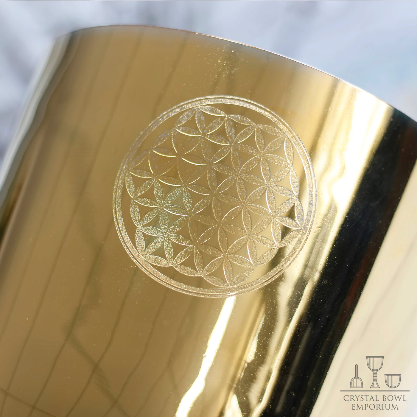 Gold Flower of Life Bowl