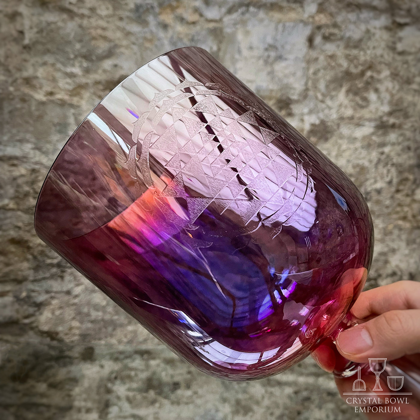 Magenta Sri Yantra Chalice