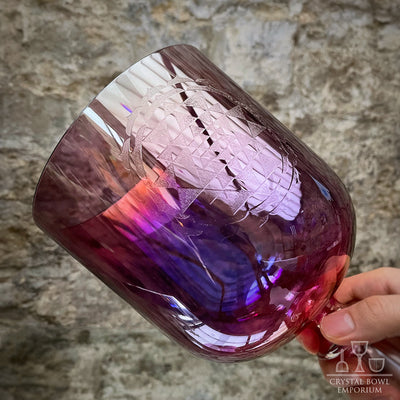 Magenta Sri Yantra Chalice
